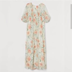H&M Long Watercolor Floral Dress